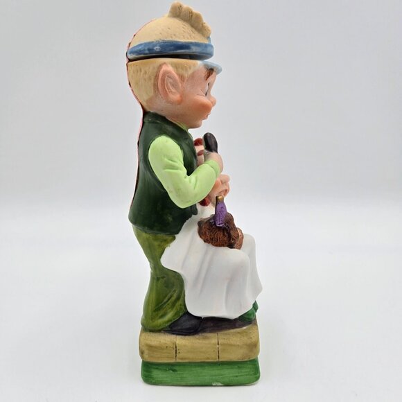 Mr. Barber Hoffman Decanter Mr. Lucky Leprechaun 1980 Distilling Empty Read - Picture 8 of 11